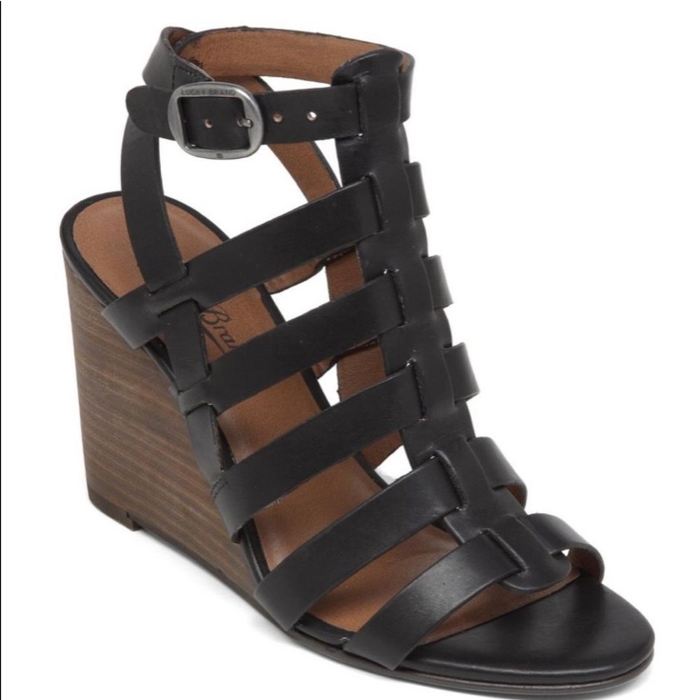Lucky Brand Gladiator Wedge Sandals
